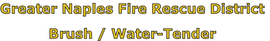 Greater Naples Fire Rescue District

Brush / Water-Tender