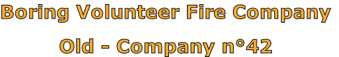Boring Volunteer Fire Company

Old - Company n°42