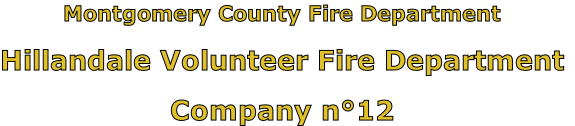 Montgomery County Fire Department

Hillandale Volunteer Fire Department

Company n°12