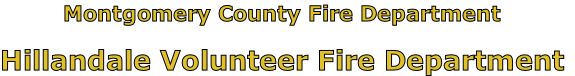 Montgomery County Fire Department

Hillandale Volunteer Fire Department