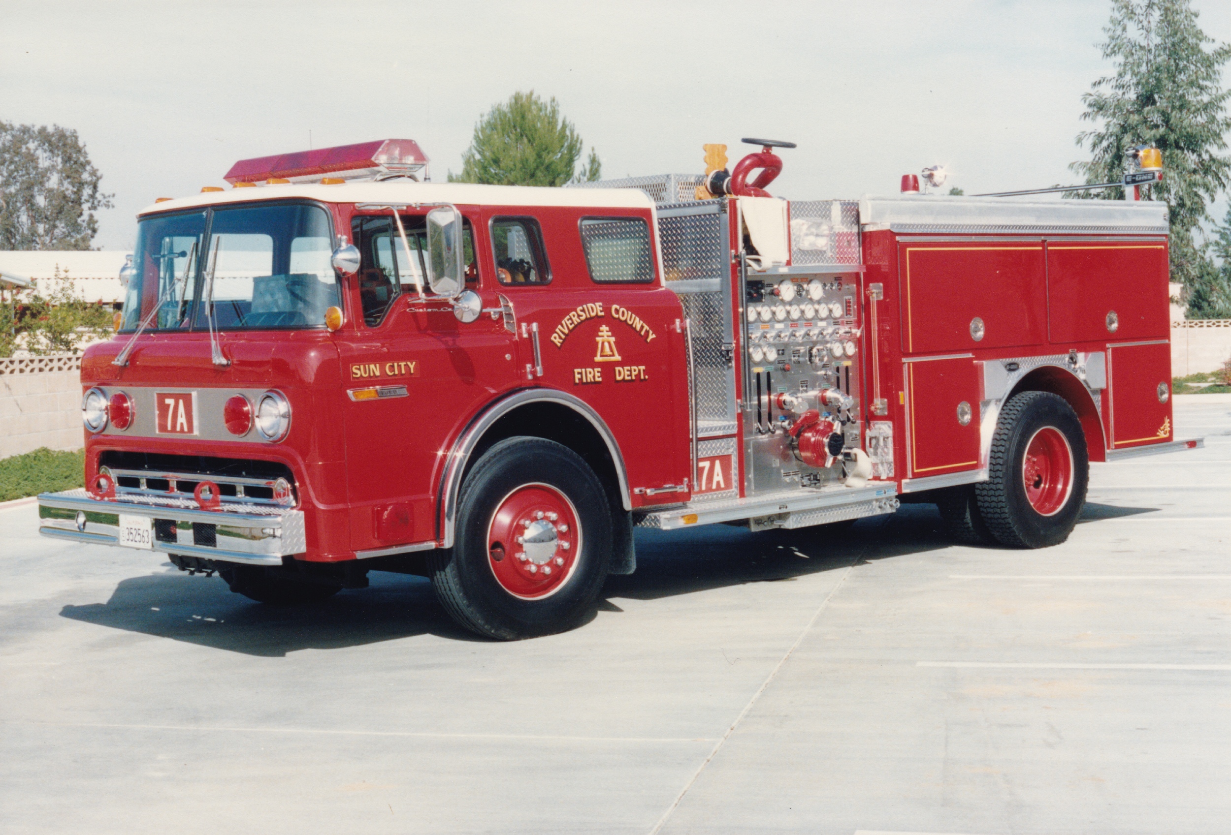 Riverside County Fire Department Old Engine