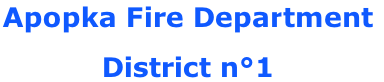 Apopka Fire Department

District n°1