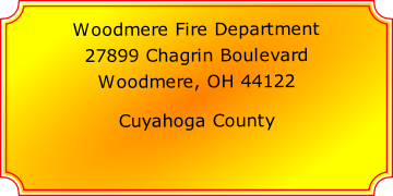 Woodmere Fire Department

27899 Chagrin Boulevard

Woodmere, OH 44122

Cuyahoga County