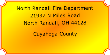 North Randall Fire Department

21937 N Miles Road

North Randall, OH 44128

Cuyahoga County